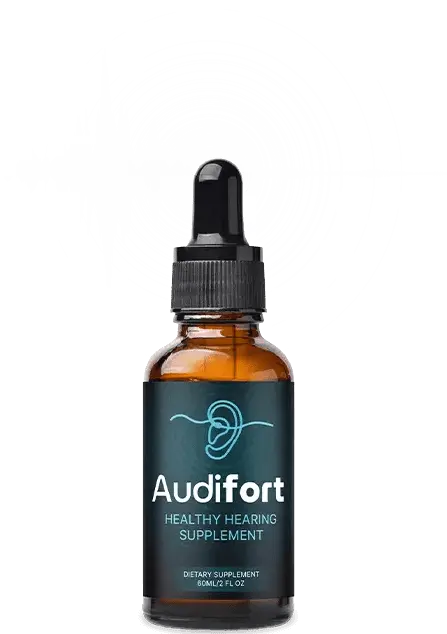 Audifort liquid dropper bottle, healthy hearing supplement
